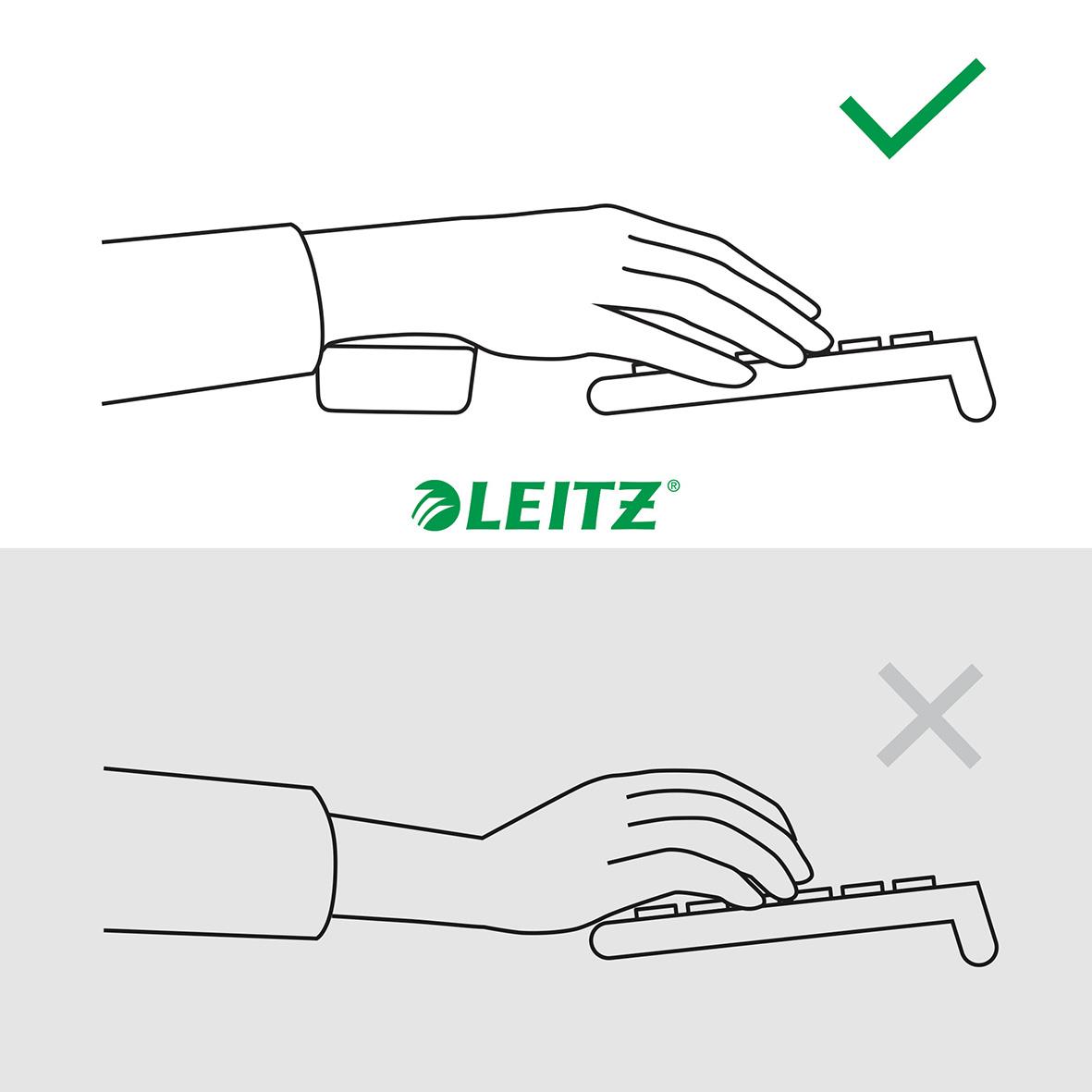 Handledsstöd Leitz Ergo För Tangentbord Mörkgrå 36040495_4