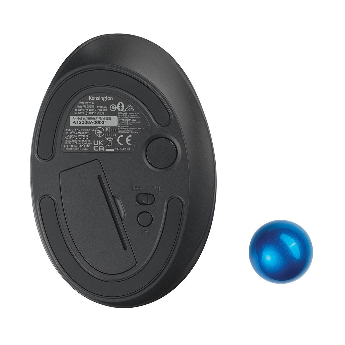 Mus Kensington ProFit Ergo TB450 Trackball Med Sladd 36080537_4