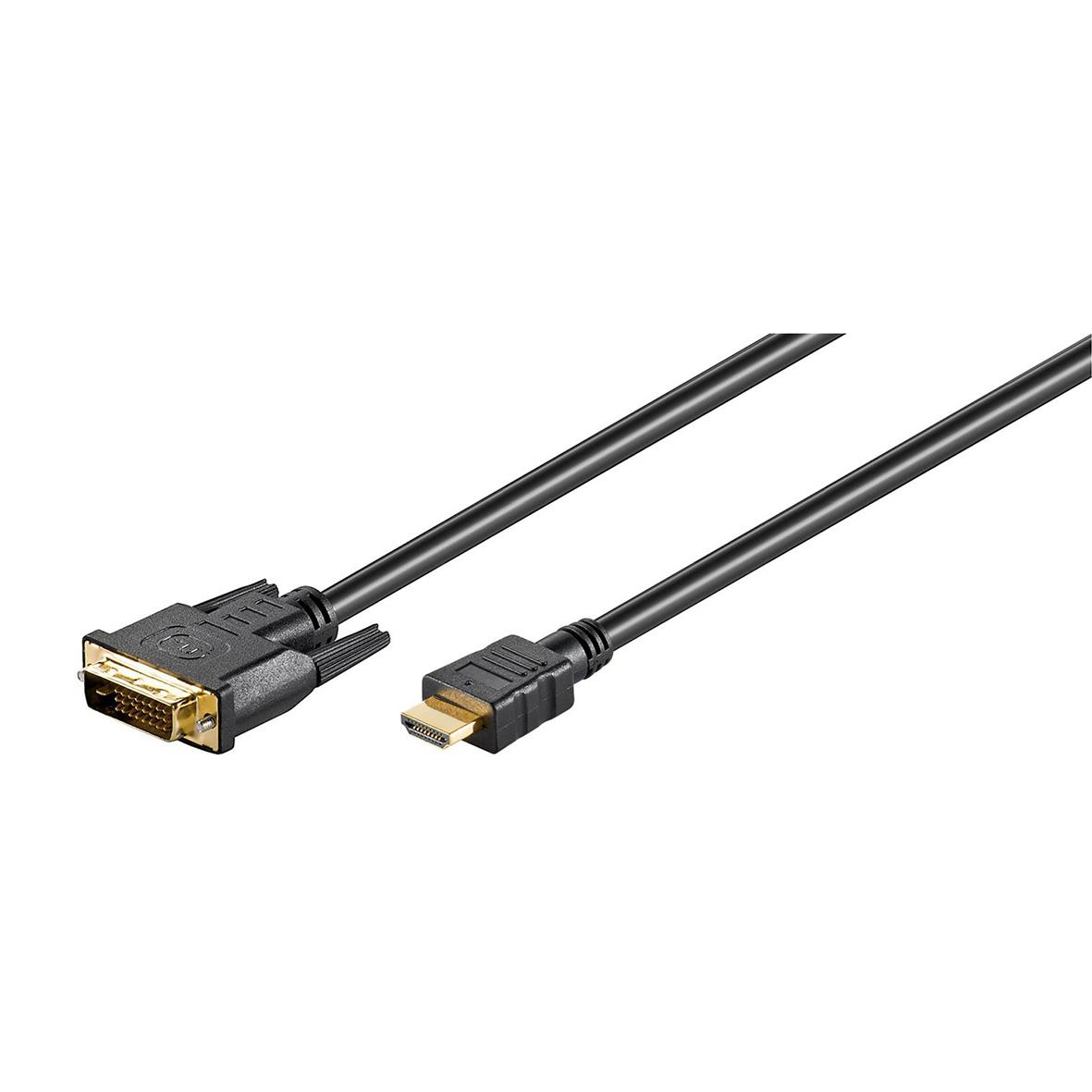 Kabel HDMI-DVI 3 meter Svart Full HD