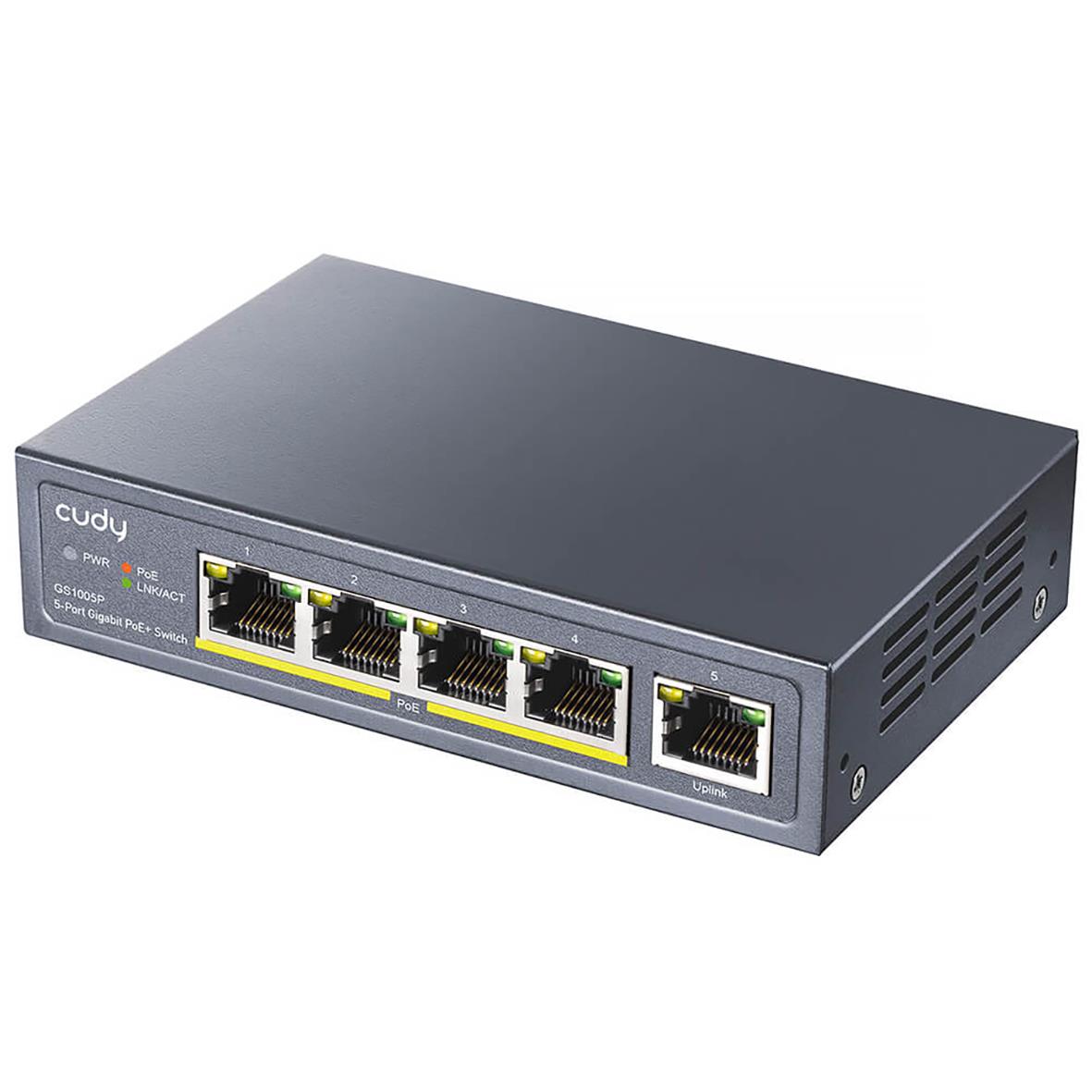 Switch Cudy GS1005P 5-port Gigabit PoE+ 60W 36180169_2