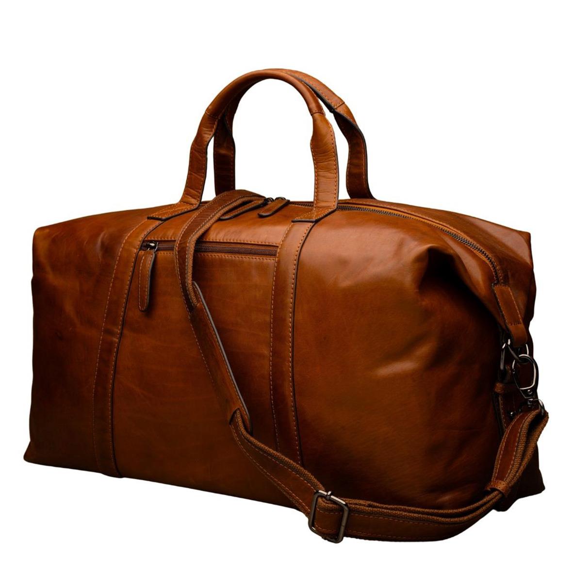 Weekendbag Pisa Skinn Cognac 37050197_2