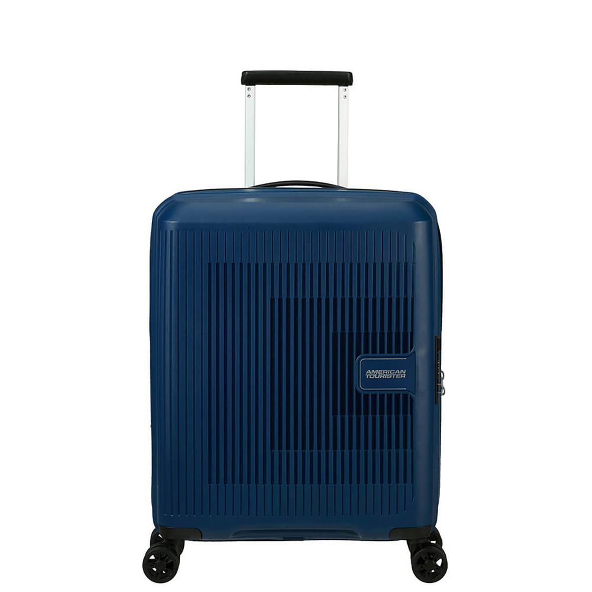 Kabinväska American Tourister Aerostep Spinner 55cm Mörkblå