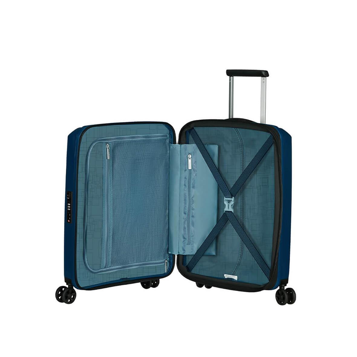 Kabinväska American Tourister Aerostep Spinner 55cm Mörkblå 37050214_4