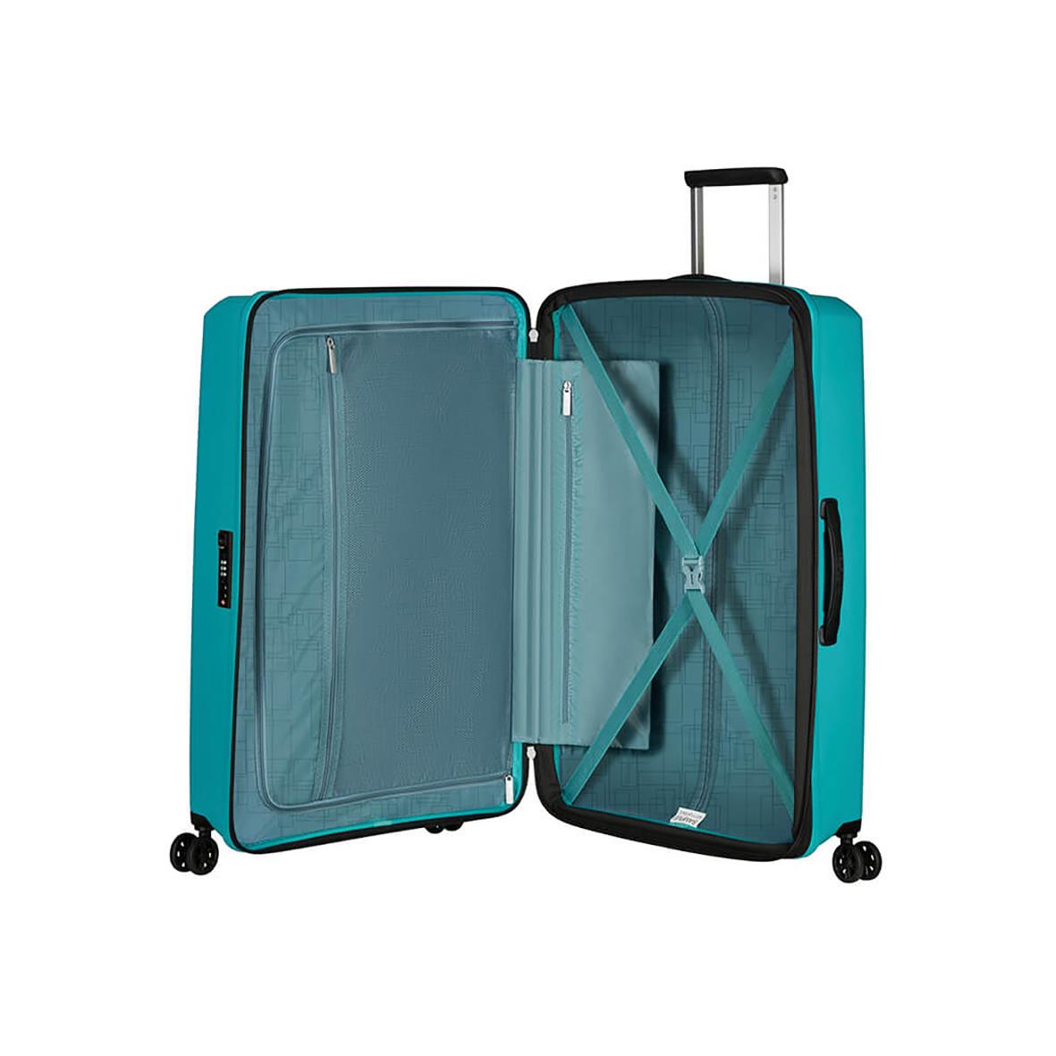 Resväska American Tourister Aerostep Spinner 77cm Turkos 37050219_4