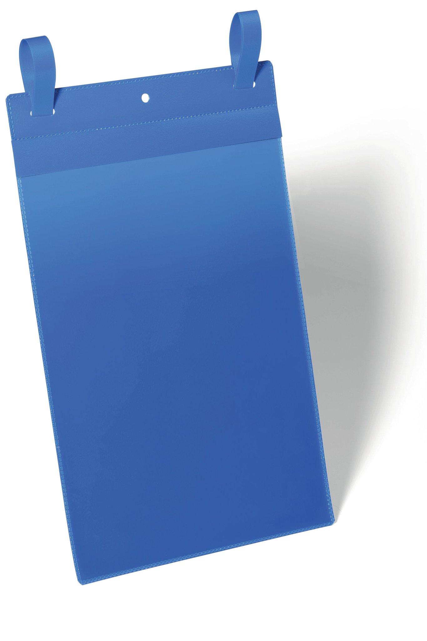 Plastficka med fästband Durable blå A4S