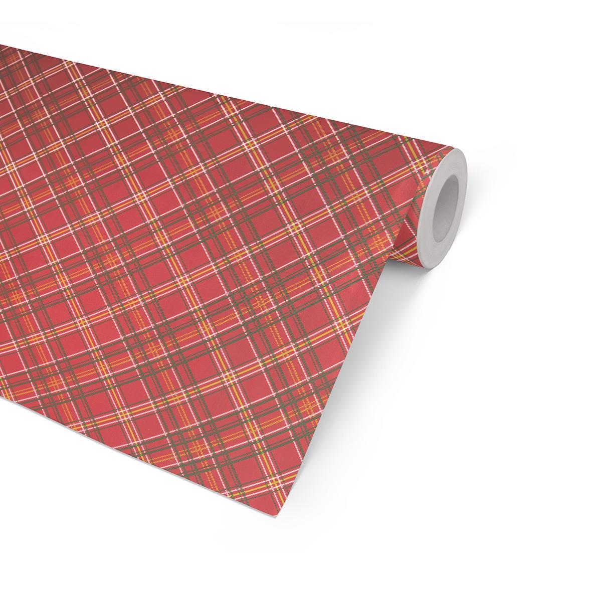 Julpapper Tartan, red 57cm x 100m 45211514