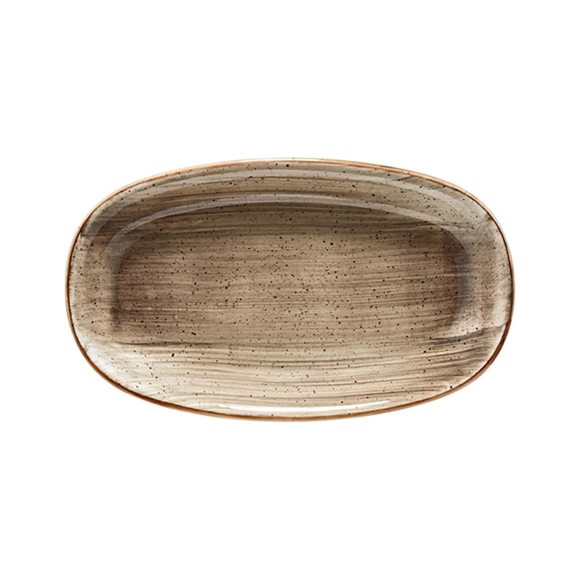 Tallrik Bonna Auro Oval Terrain 24x14cm