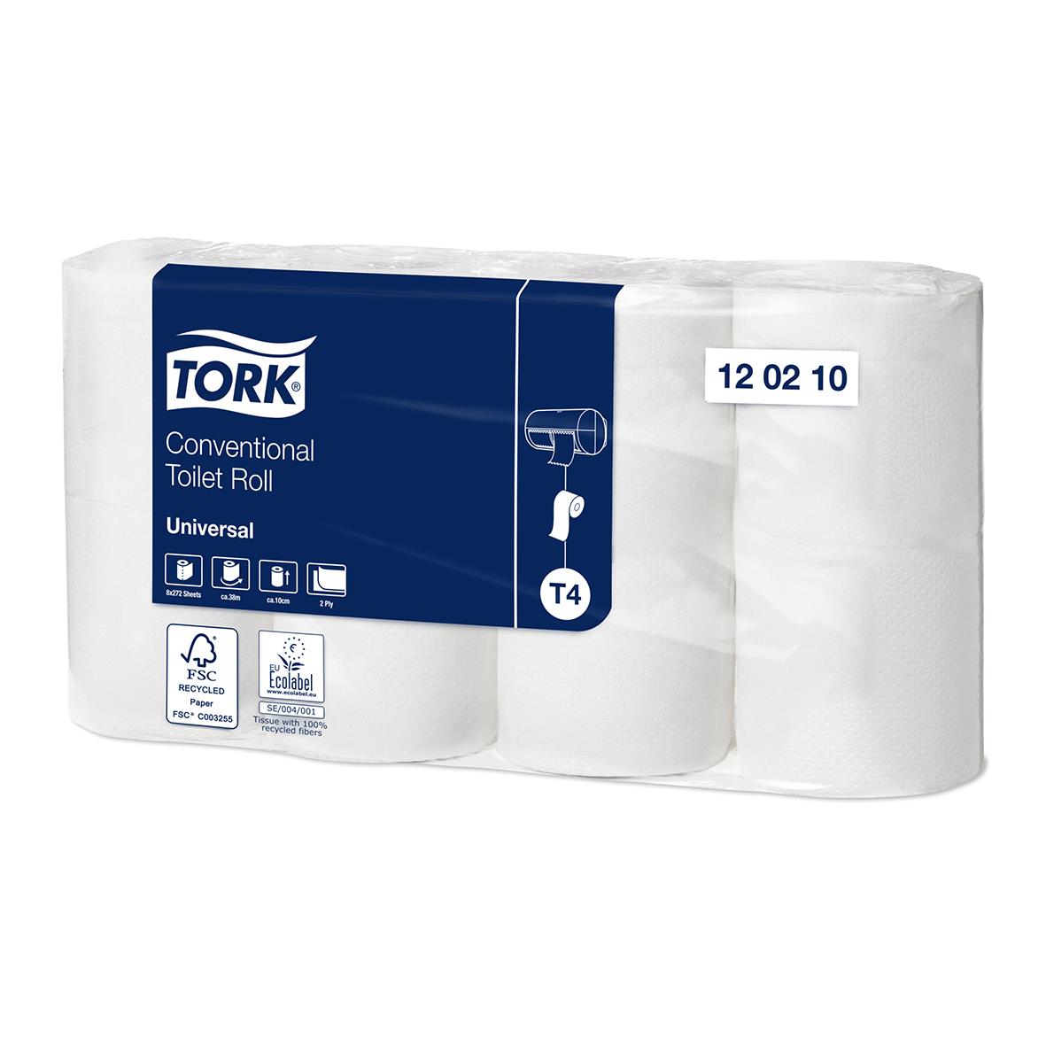 Toalettpapper Tork T4 Universal 2-lg Natur 38m 50030012_1