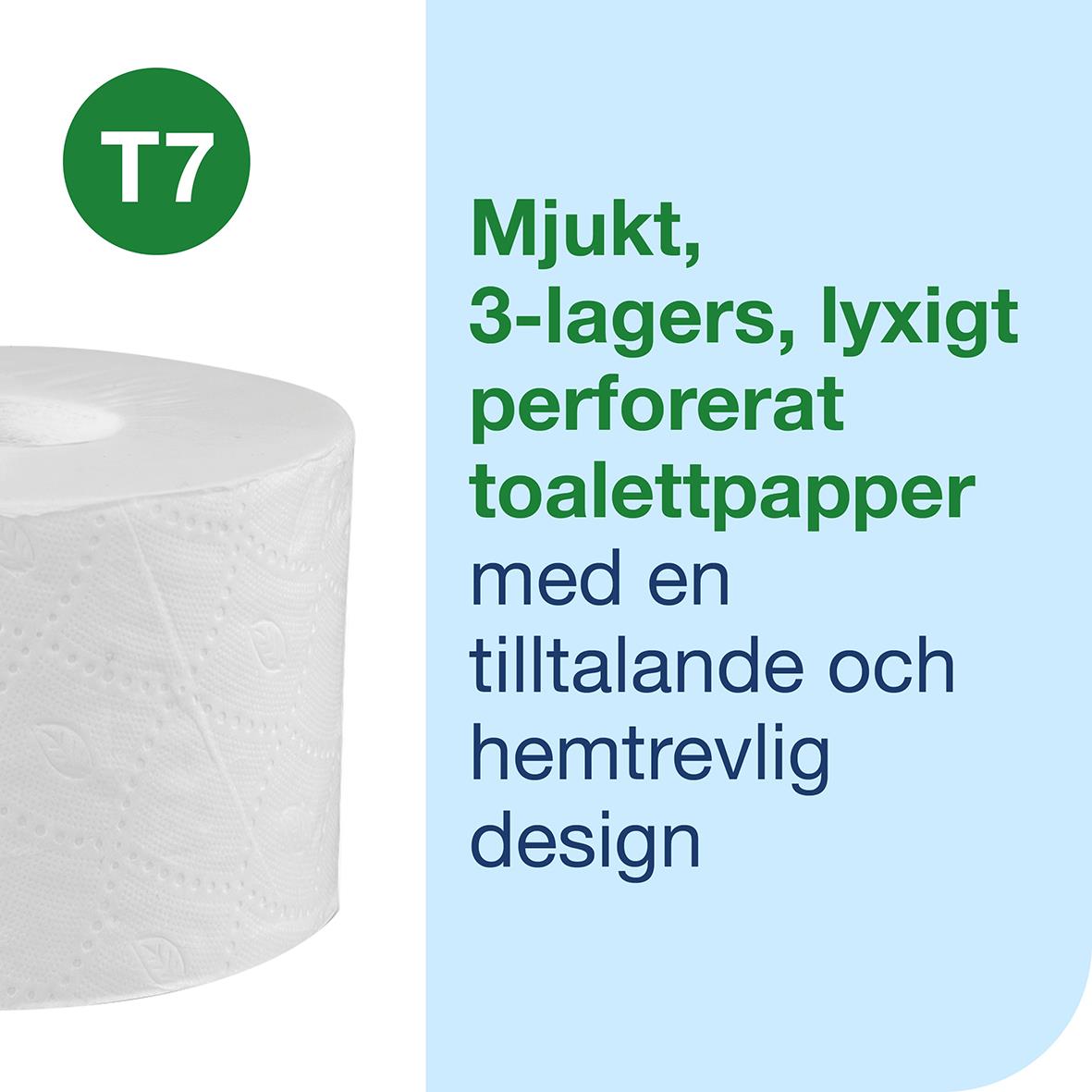 Toalettpapper Tork T7 Coreless Premium 3-lg Vit 63,3m 50030159_3