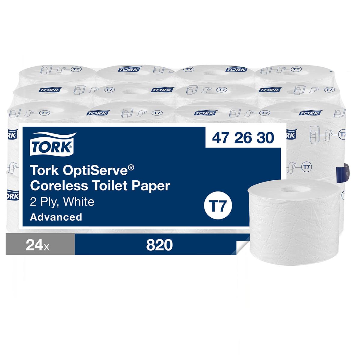 Toalettpapper Tork T7 Coreless Advanced 2-lg Vit 94,3m 50030160_1