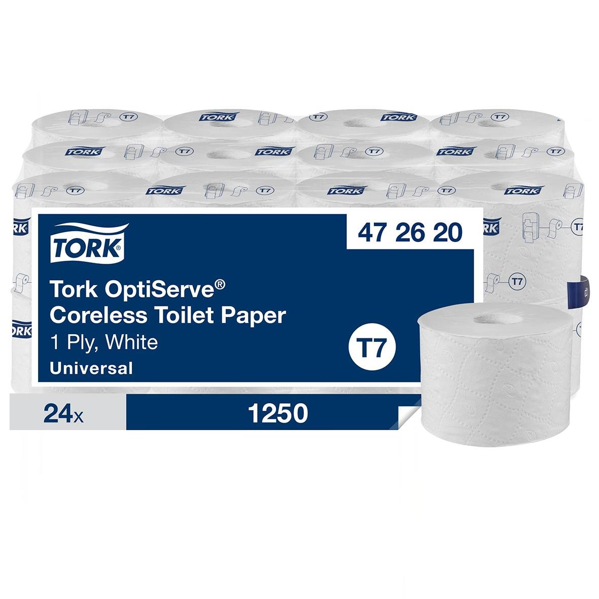 Toalettpapper Tork T7 Coreless Universal 1-lg Vit 143,8m 50030161_1