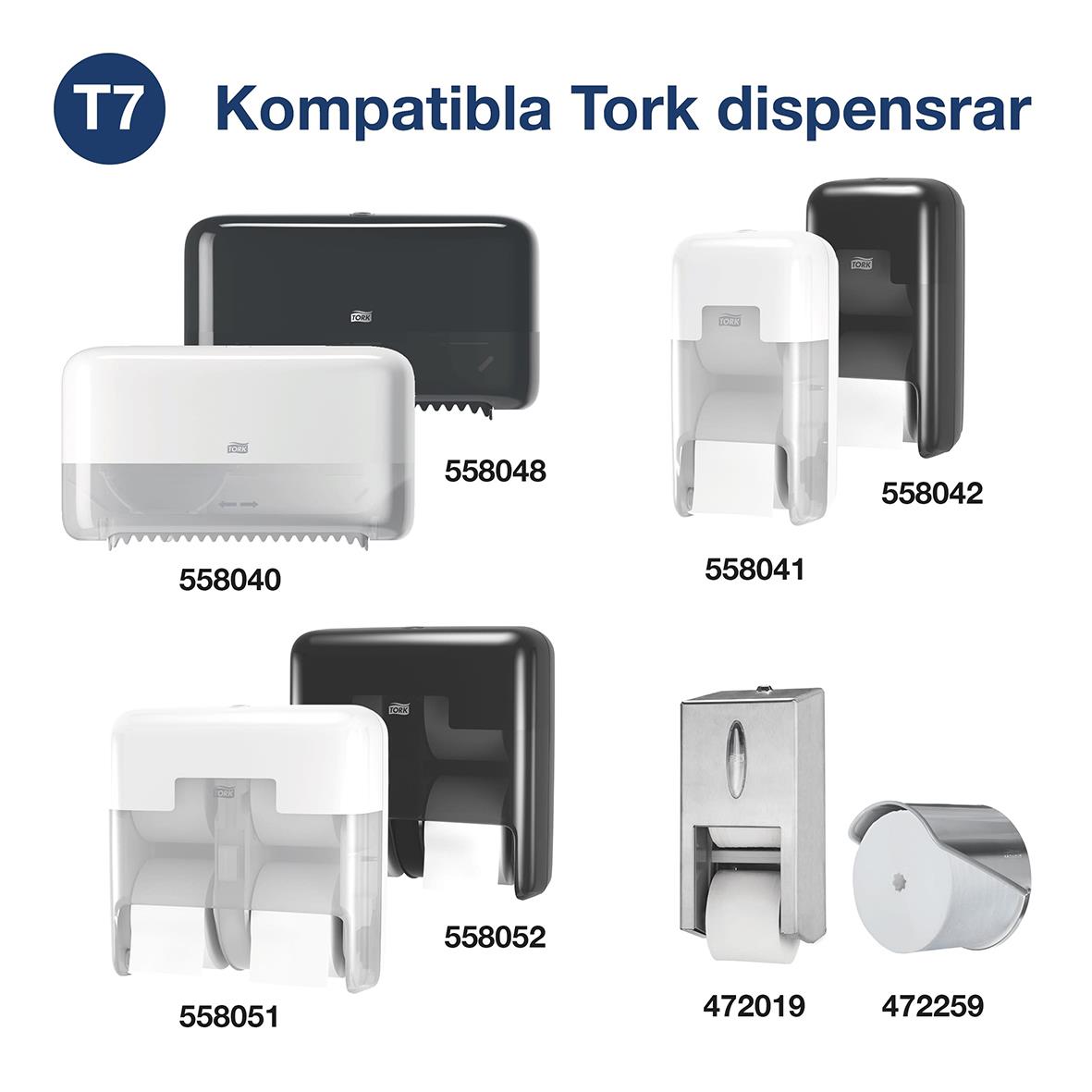 Toalettpapper Tork T7 Coreless Advance 2-lg Natur 94,3m 50030164_5