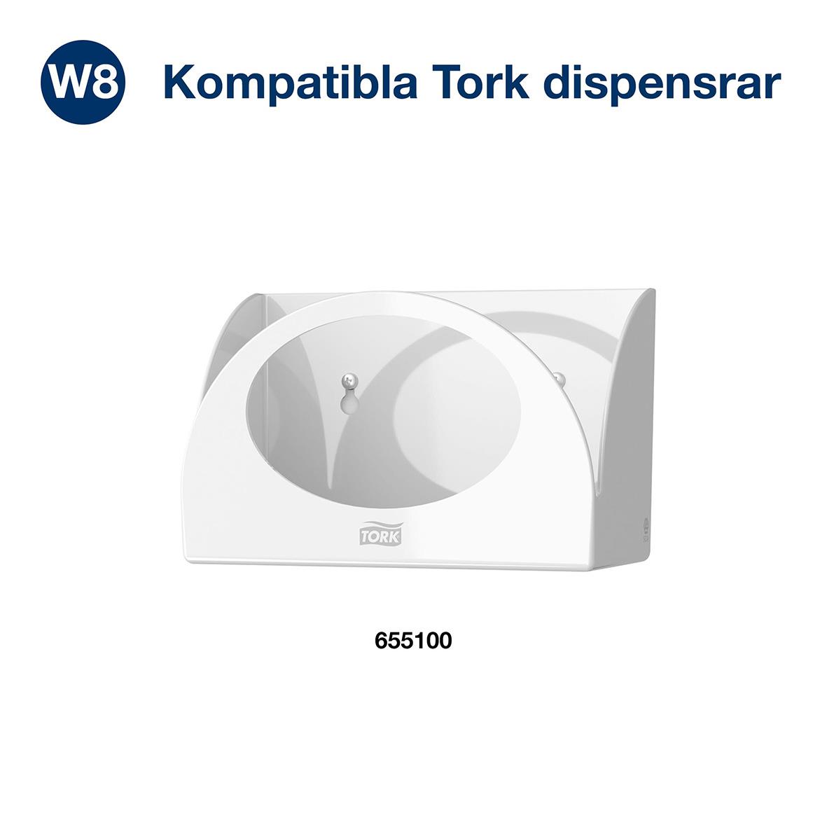 Rengöringsduk Tork W8 Kraftig Vit 31,5x38,5cm 50100038_5