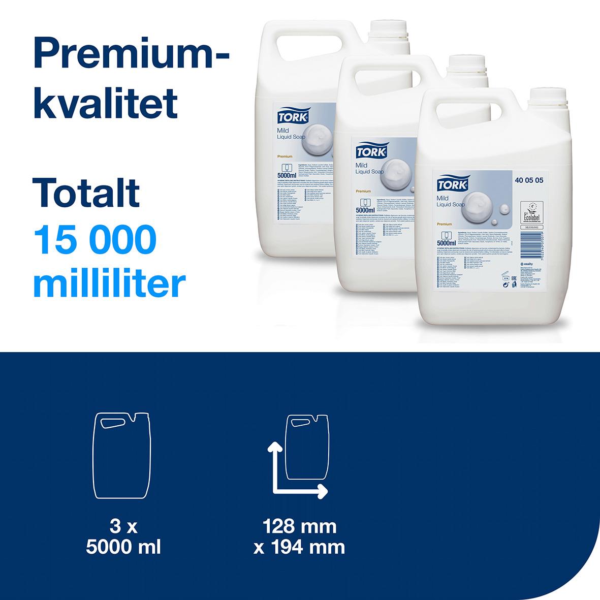 Flytande Tvål Tork Premium Mild 5L 51020099_2