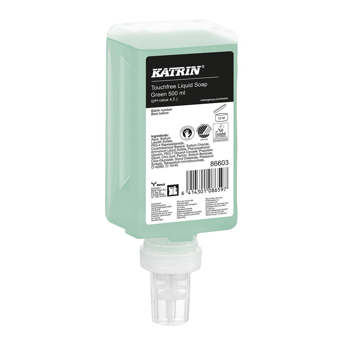 Flytande Tvål Katrin Touchfree Green 500ml