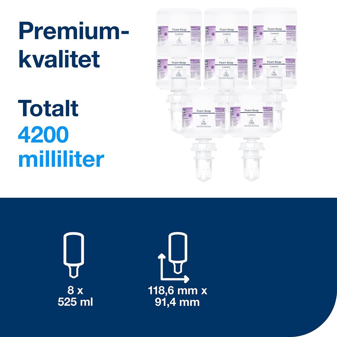 Skumtvål Tork S5 Luxury Milt Parfymerad Mini 51050354_2