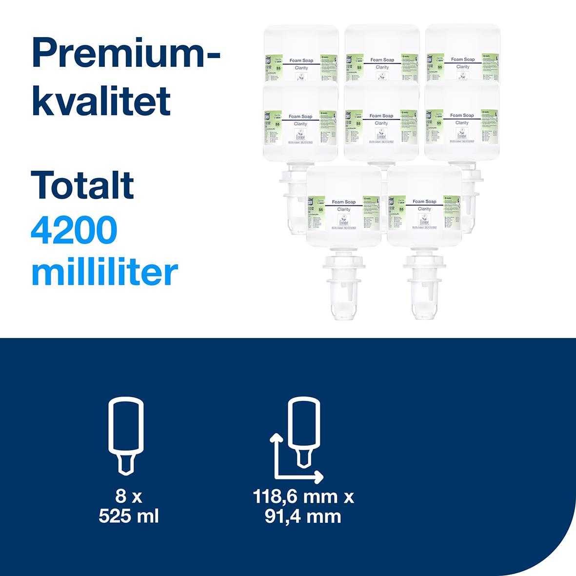 Skumtvål Tork S5 Premium Clarity Mini 51050355_2