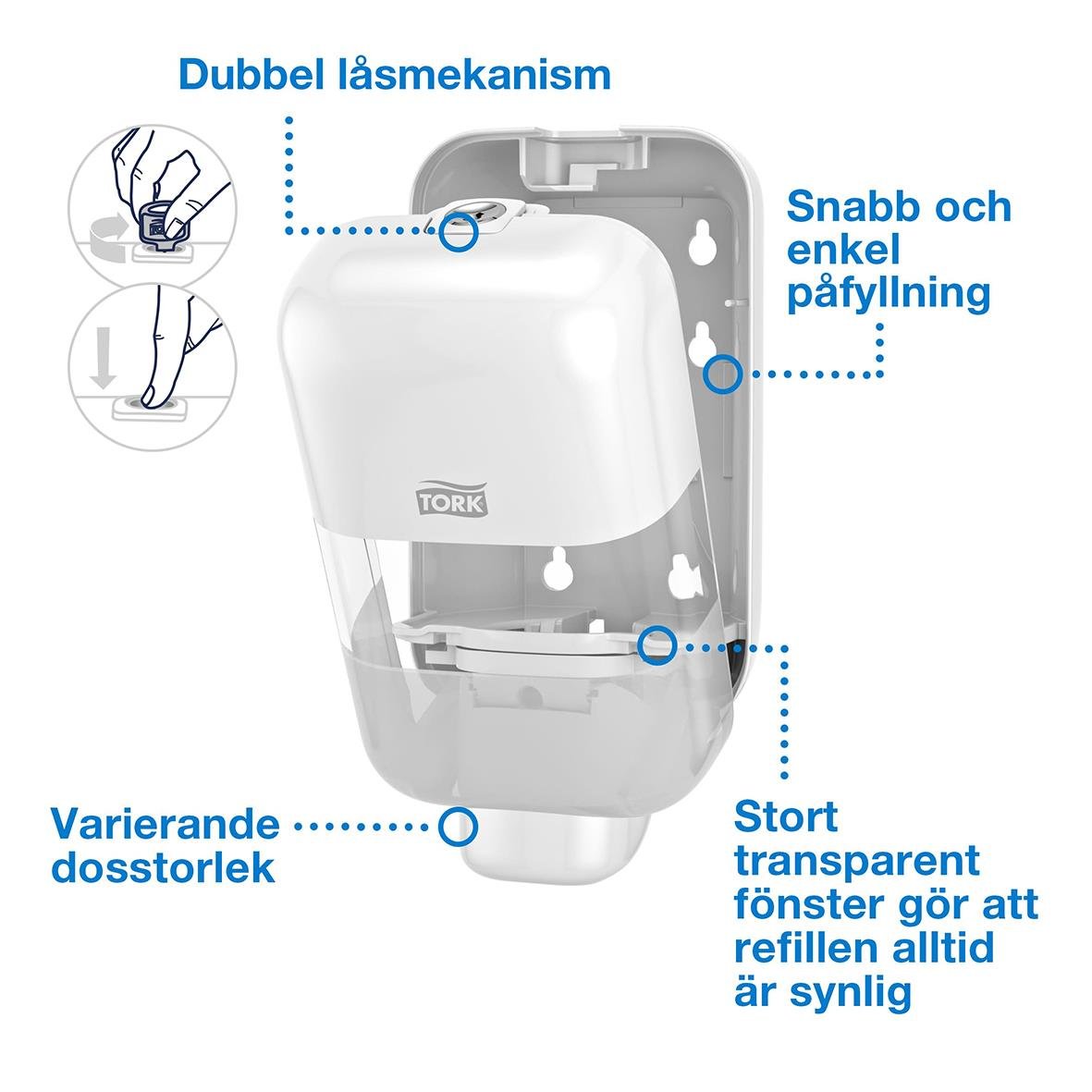 Dispenser Tork S5 Mini Vit 51100052_2