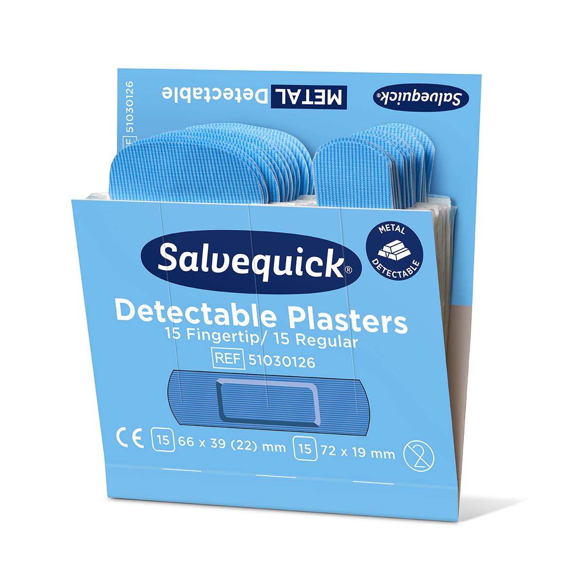 Plåster Salvequick Detectable Refill 51030126 Blå 30st 51500006_3