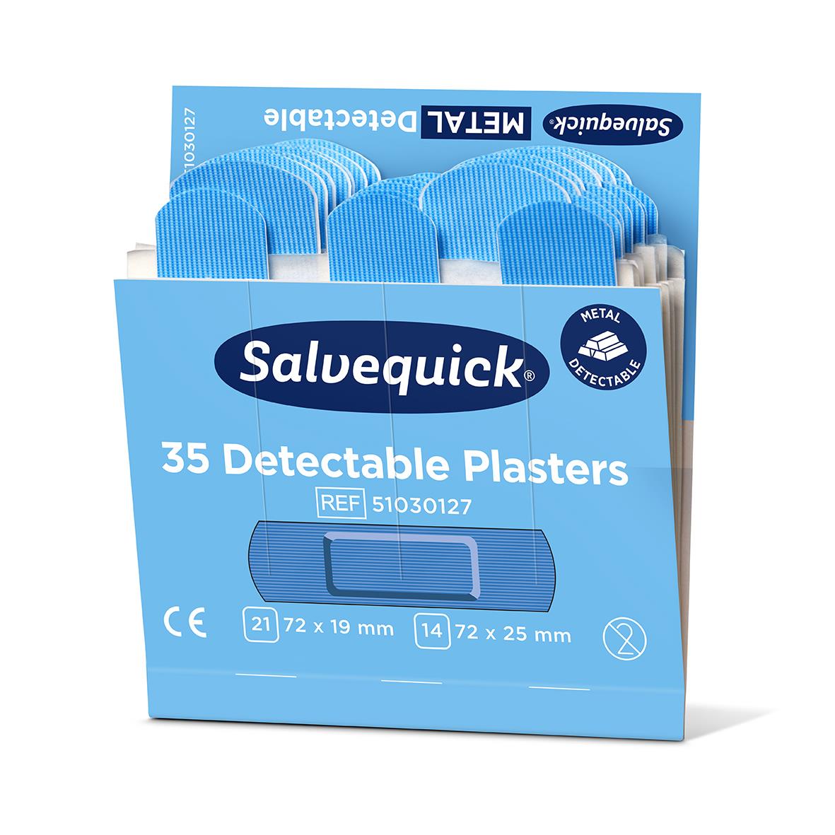 Plåster Salvequick Detectable Refill 51030127 Blå 35st 51500020_3