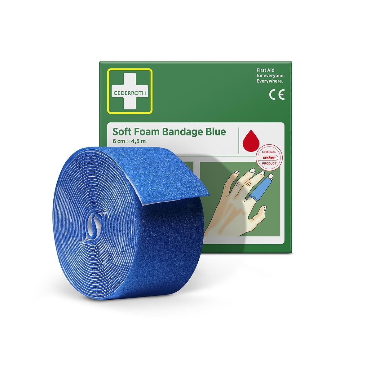 Soft Foam Bandage Cederroth Blå 6cm x 4,5m 51500227_4