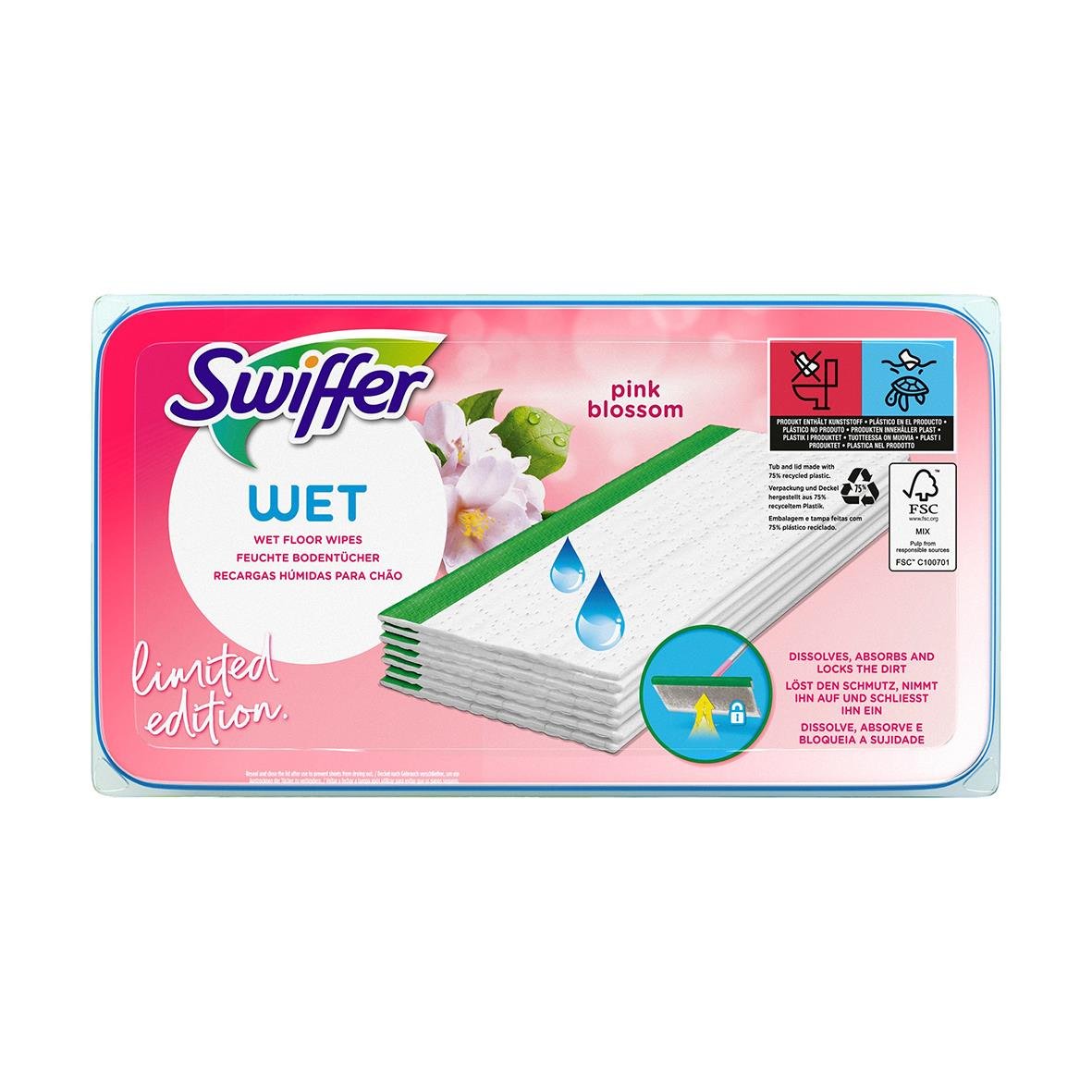 Engångsmopp Swiffer Floor Refill Rosa Bandet 53020317