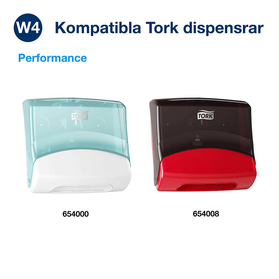 Rengöringsduk Tork W4 Precision Turkos 35,5x42,8cm 53073157_5