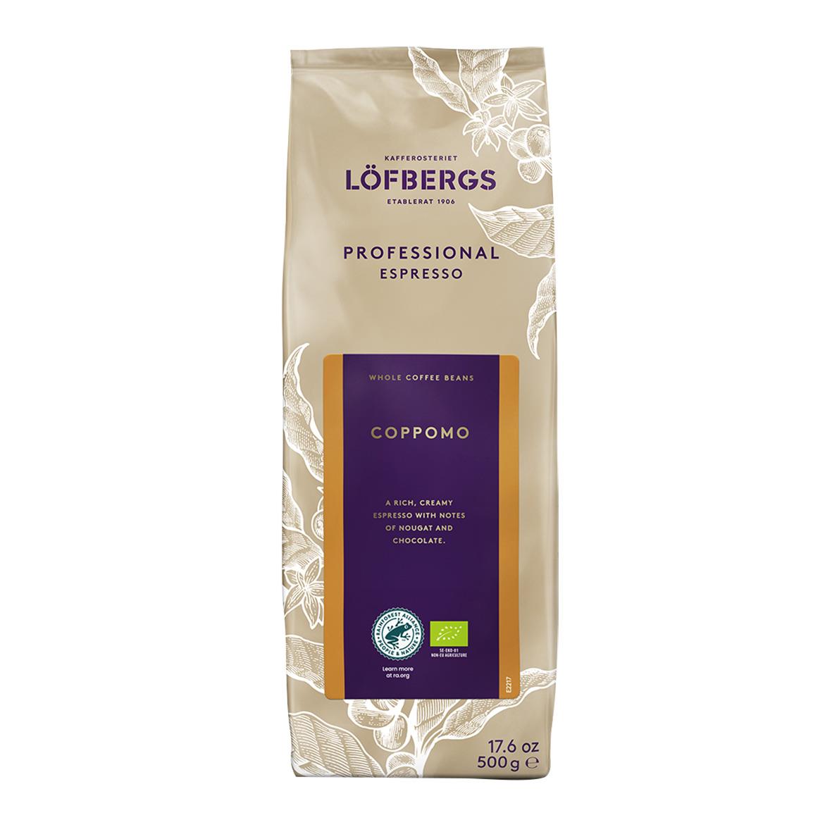 Kaffe Löfbergs Coppomo Espresso Hela Bönor 500g 60106340