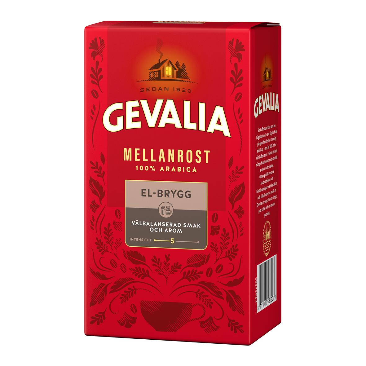 Kaffe Gevalia Mellanrost EL-Brygg 450g