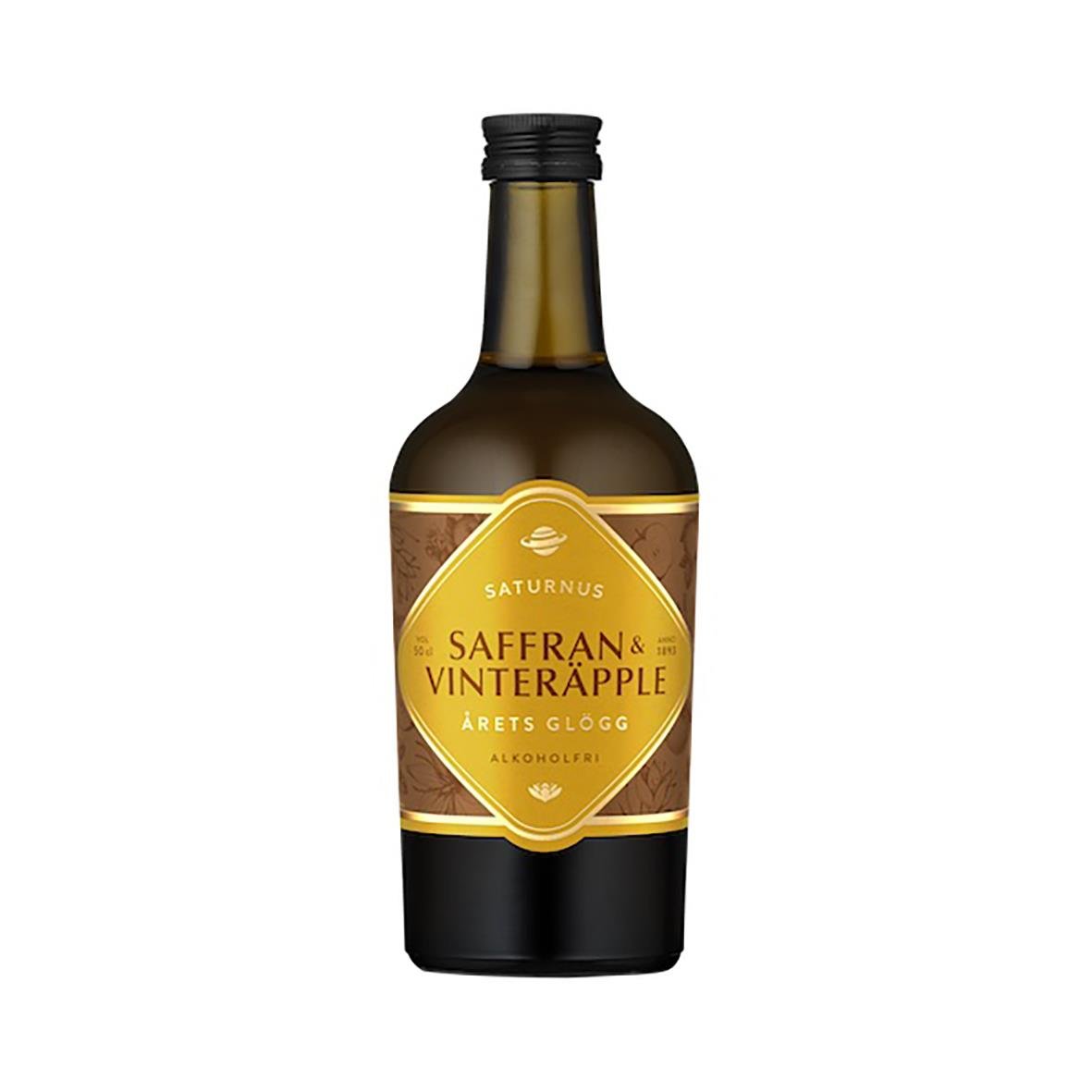 Glögg Saturnus Saffran & Vinteräpple Alkoholfri 50CL 60110069