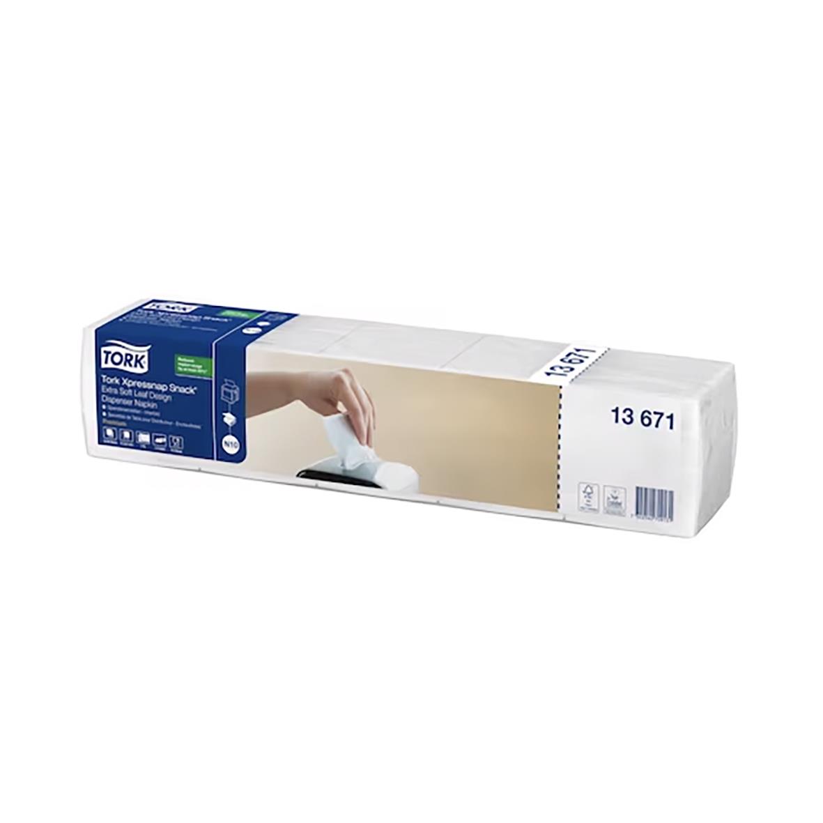 Servett Tork N10 Extra Soft 2-lag Vit 21,3x21,6cm