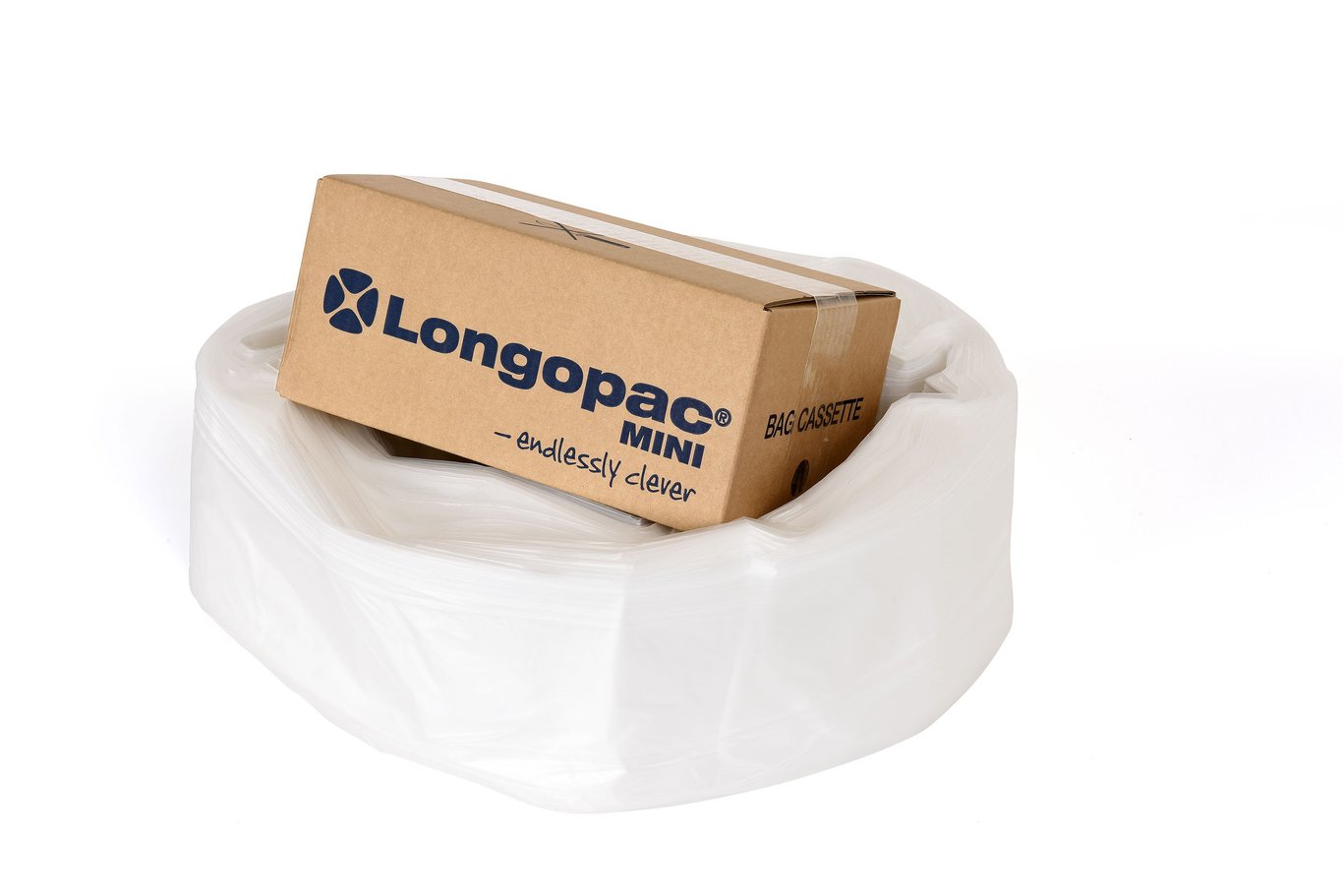 Sopsäcksslang Longopac Mini Standard Transparent 60m