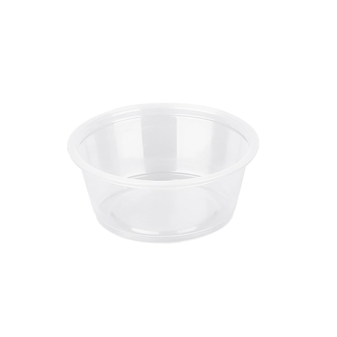 Plastbägare Rund PP Klar Ø74x32mm 90ml 65010840