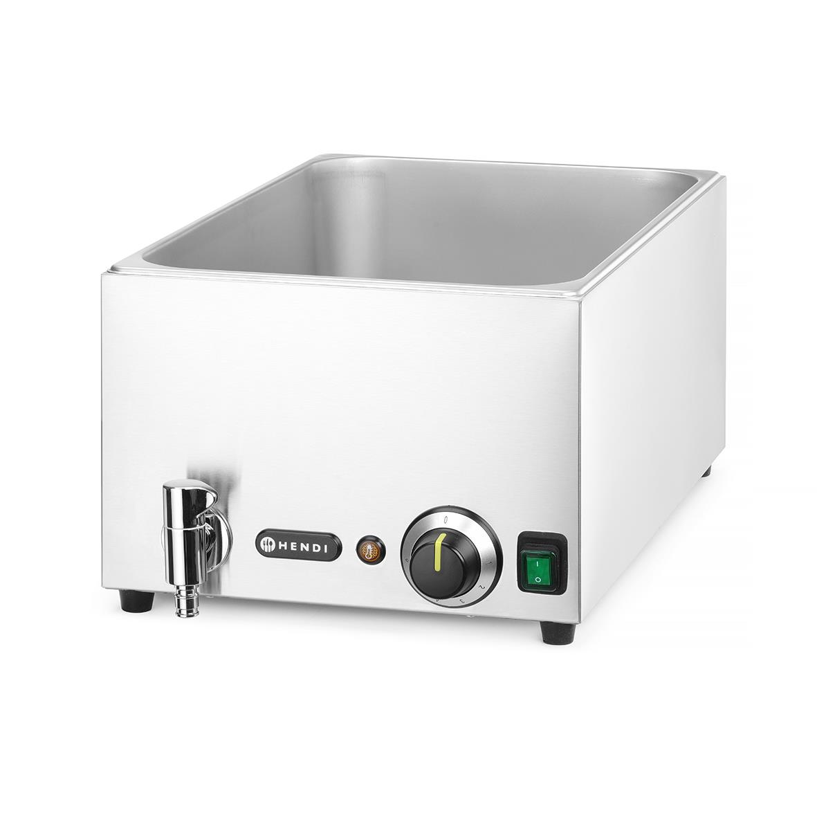 Värmeri Bain-Marie Hendi 1000W GN Med Avloppskran 576x334x241mm 69070092_2