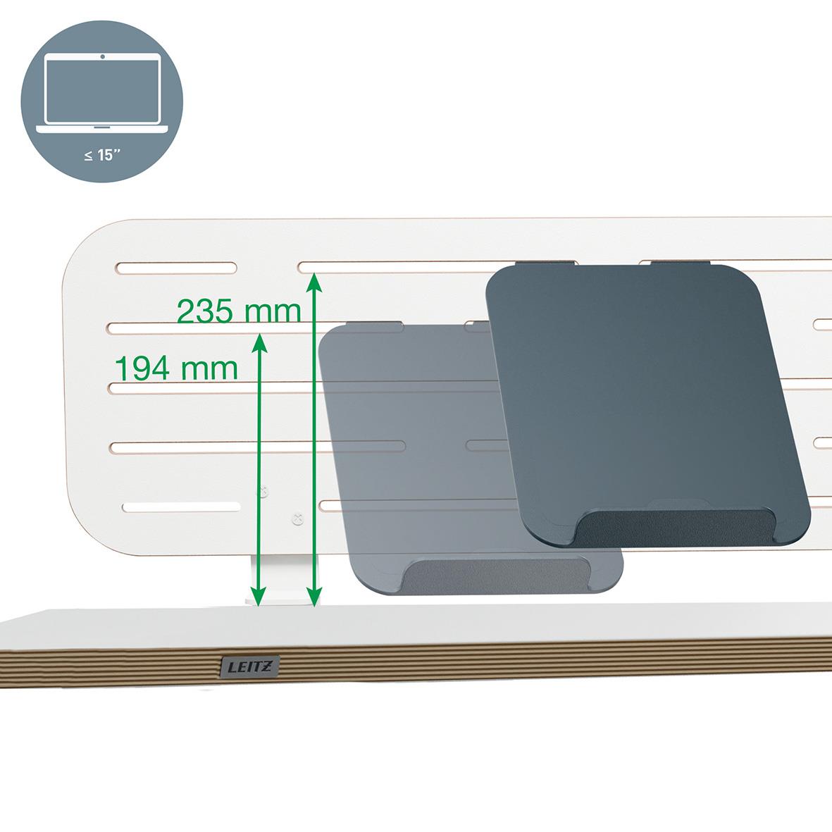 Desk Organiser Leitz Till Ergo Pegboard Inkl. Laptopställ + 3 tillb 85x25cm 70508950_8