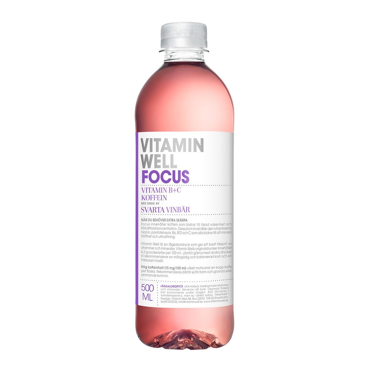 Dryck Vitamin Well Focus 500ml Inkl Pant