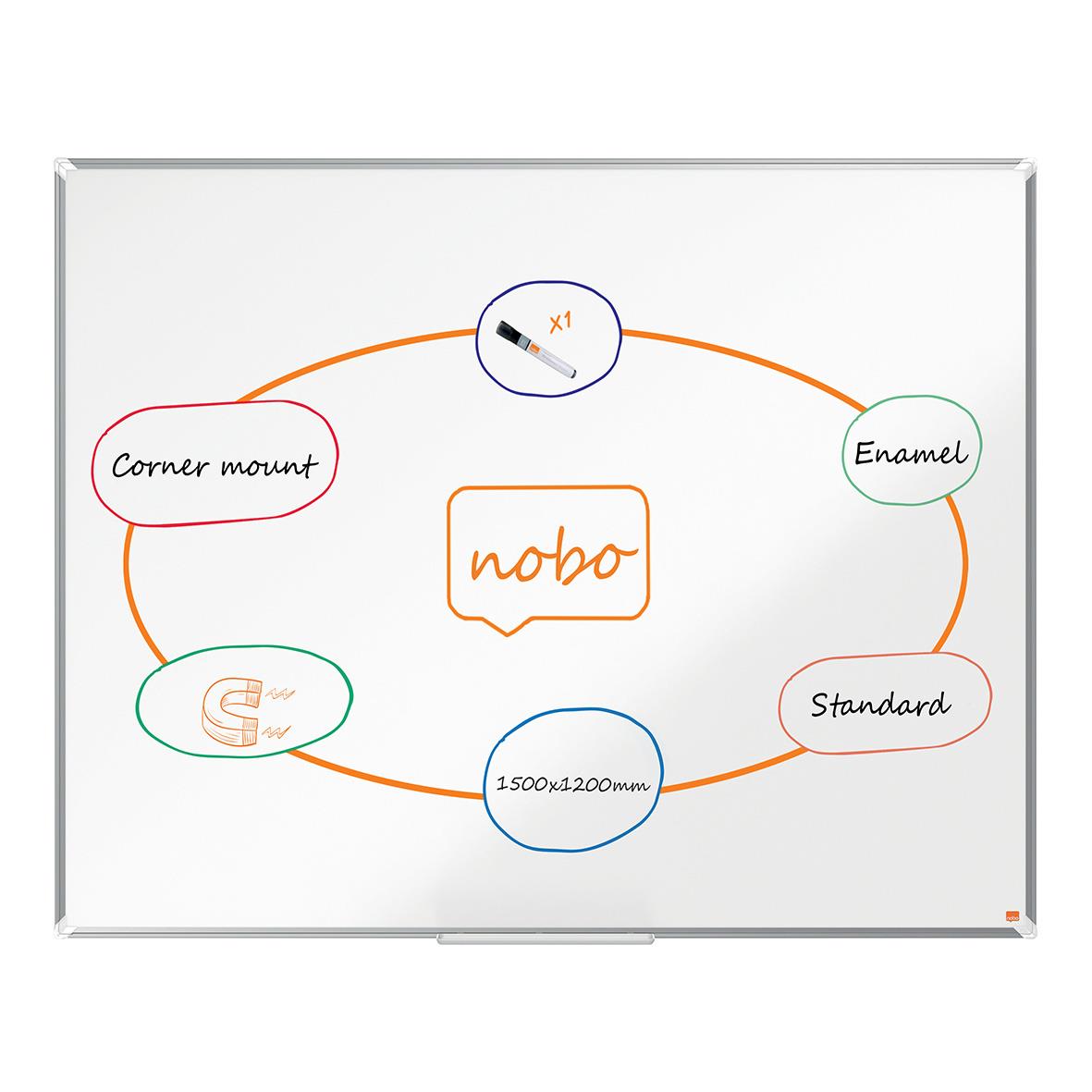 Whiteboardtavla Nobo Premium Plus Emalj Storformat 150x120cm 75010531_5