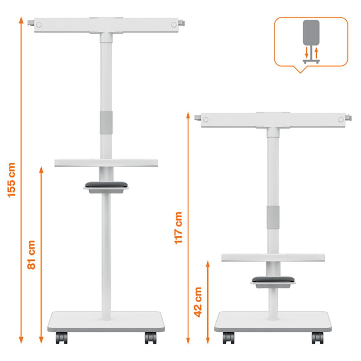 Whiteboardtavla Nobo Move & Meet Mobil 700x1000mm 75010552_6