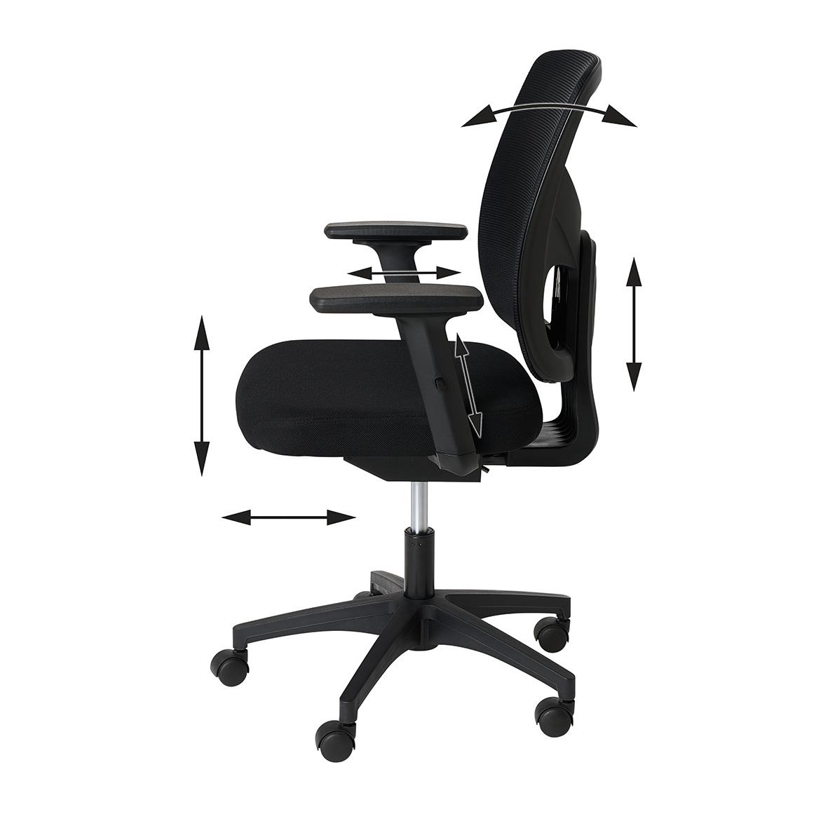 Kontorsstol Sun-Flex Officechair Mesh Svart 76010904_4