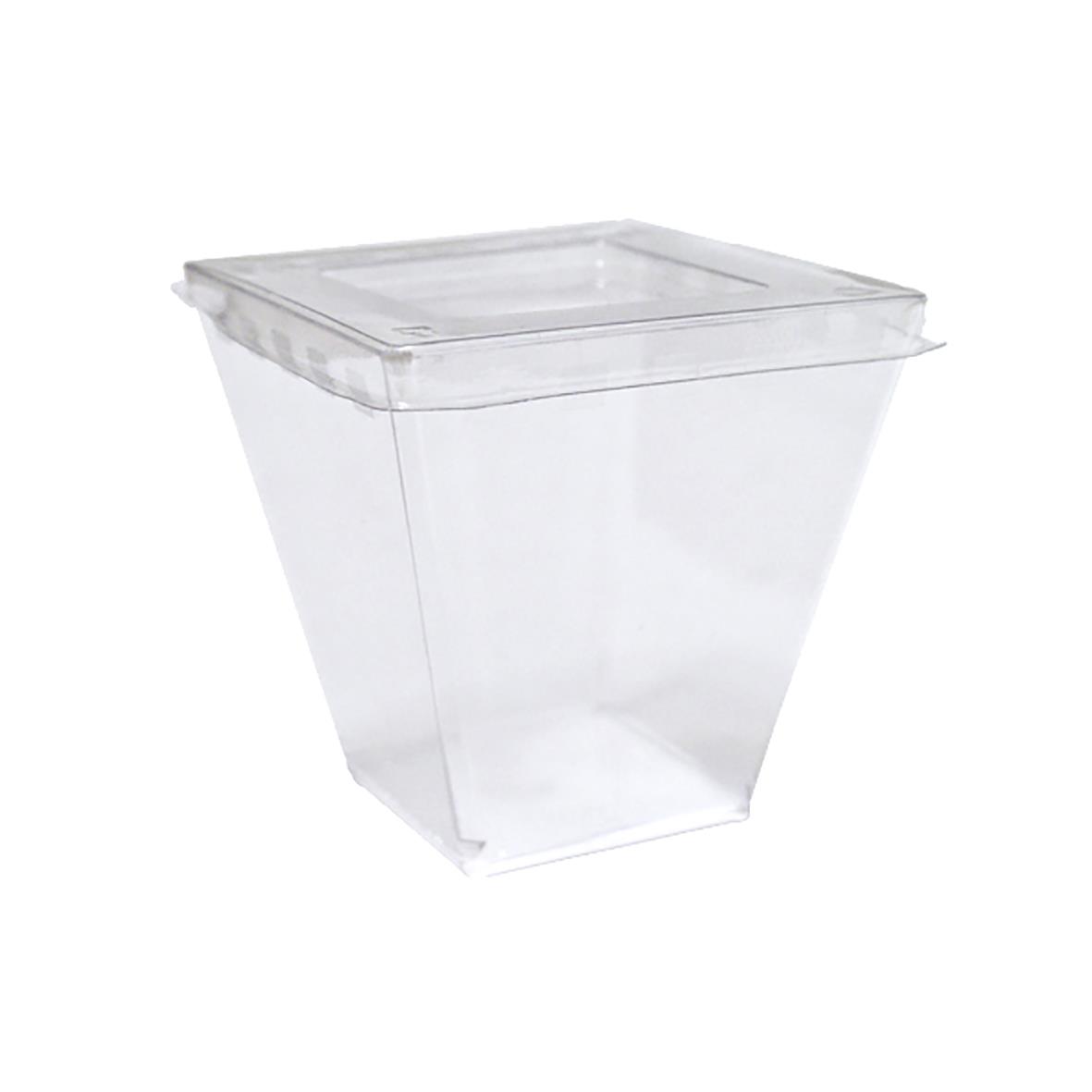 Plastbägare Victoria PS Klar 72x72x72mm 210ml