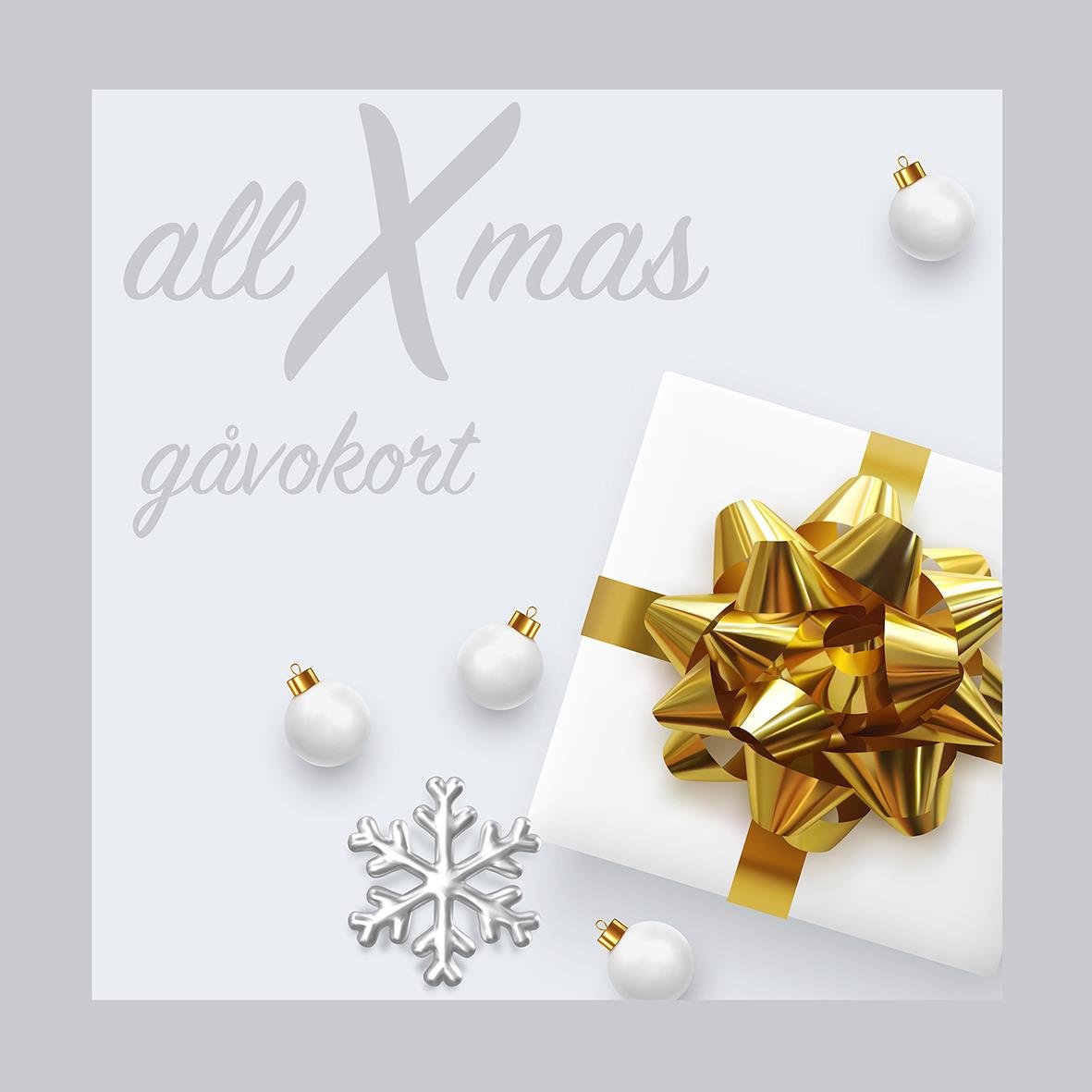 Gåvokort allXmas vit, 439, 1 gåva