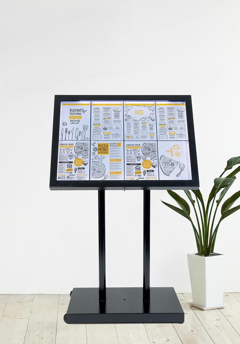 Display till Informationsställ LED Securit Svart 67x92cm 85011767_5