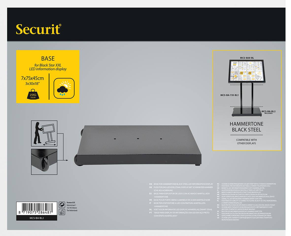 Fot till Informationsställ LED Securit Svart 85011769_2