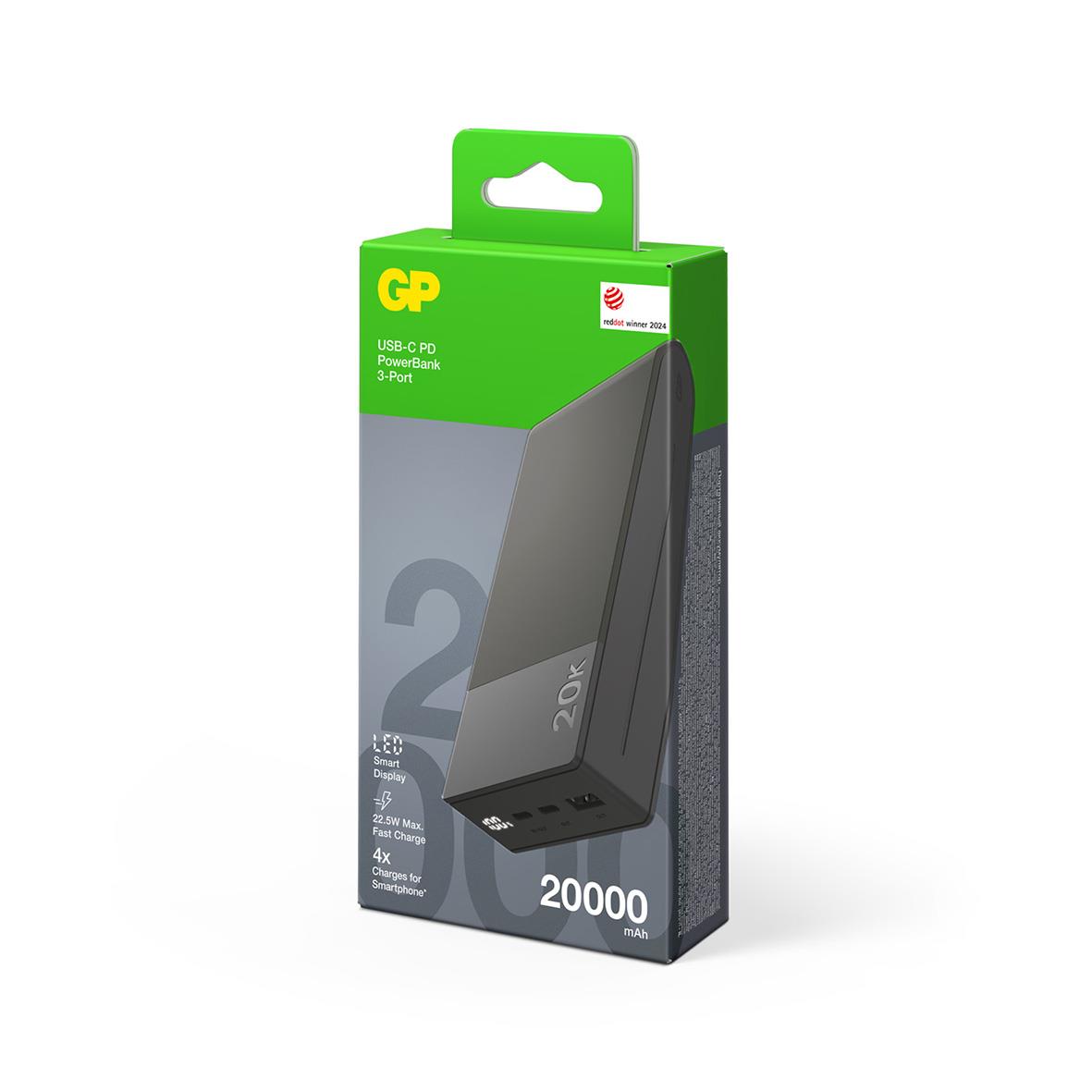 Powerbank GP M2+ 20000mAh Grå 95050010_4