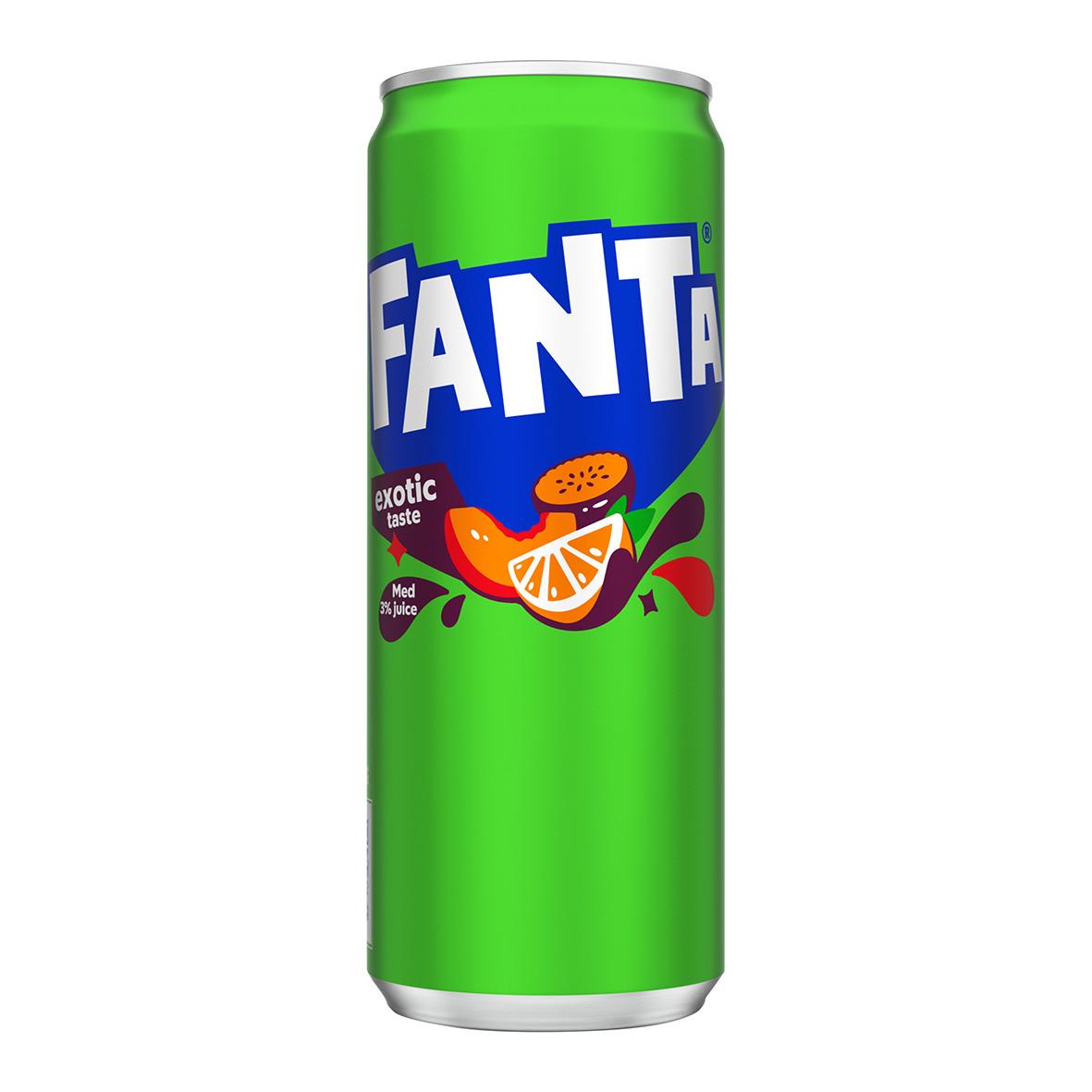 Läsk Fanta Exotic burk 33cl inkl pant | AllOffice