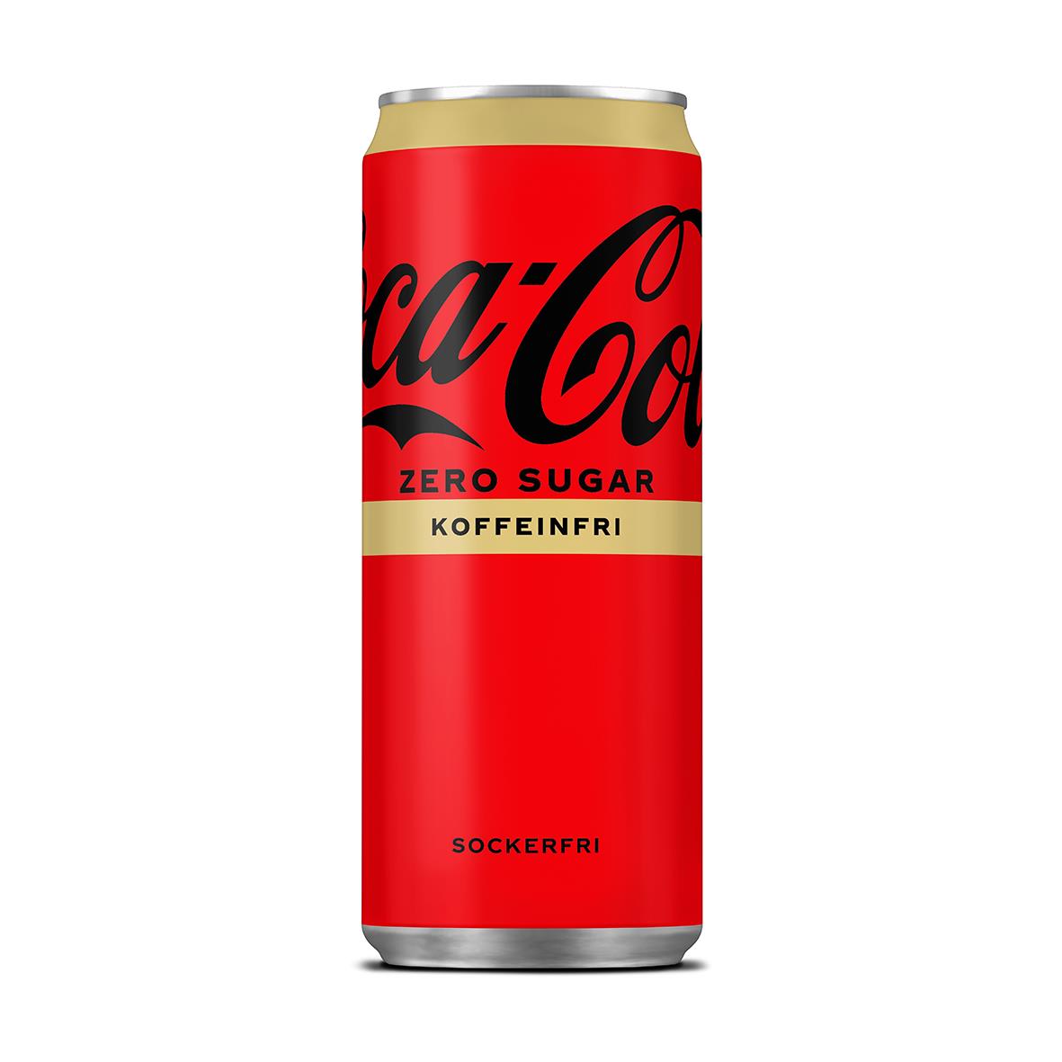 Läsk Coca-Cola Zero Koffeinfri Burk 33cl Inkl Pant | AllOffice